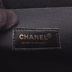 Chanel Tote Coco Mademoiselle Choco Bar Black Red White Patent Leather Handbag — view 4