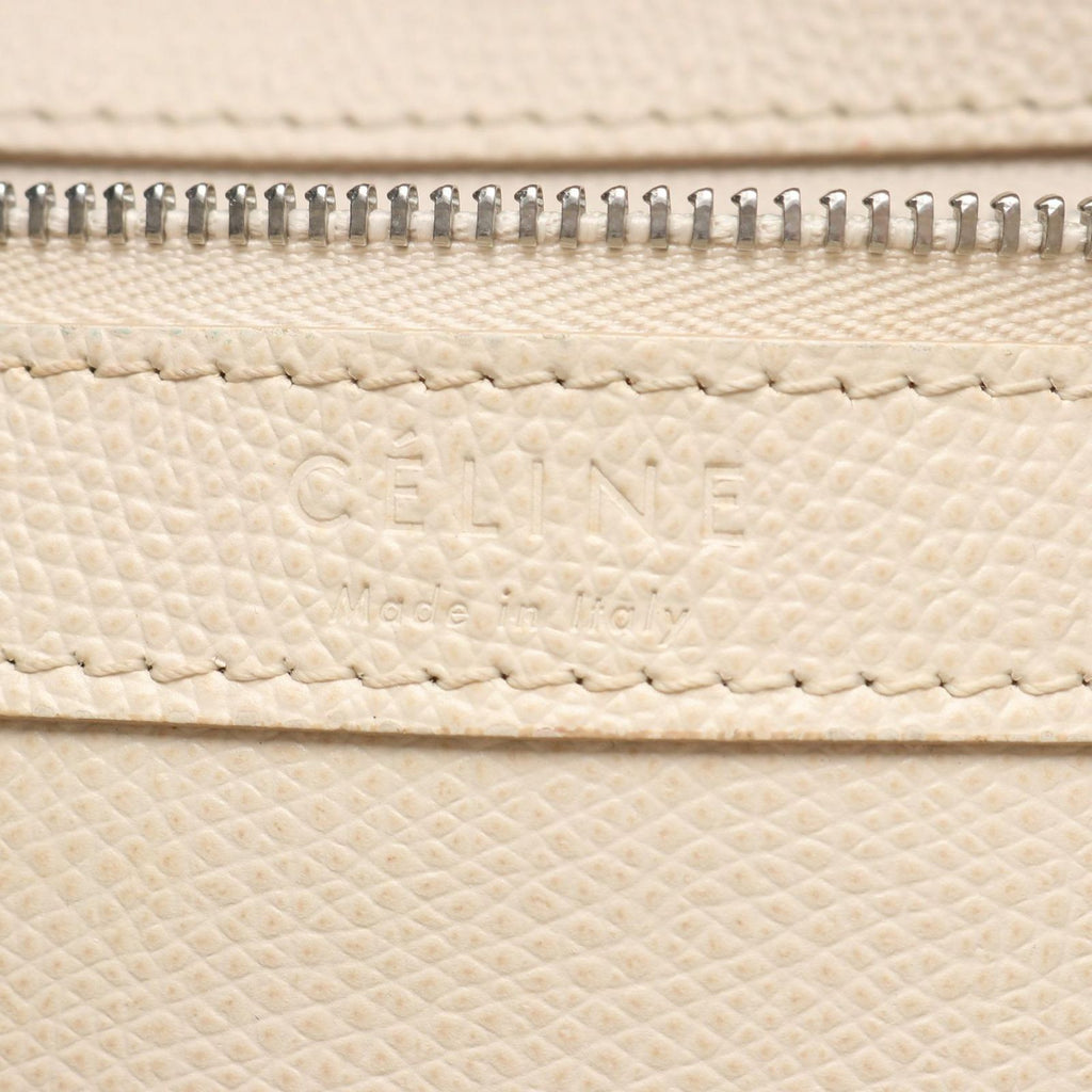 Celine Tote Vertical Small Cover 2-Way White Black Leather — view 4
