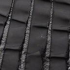 Prada Handbag Frill Black Nylon Patent Hand — view 8