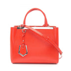 Fendi Handbag Petite 2-Way Red Patent Leather Petit Toujour Shoulder