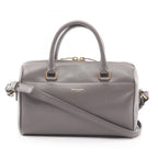 Saint Laurent Paris Handbag Baby Duffle 2-Way Gray Leather