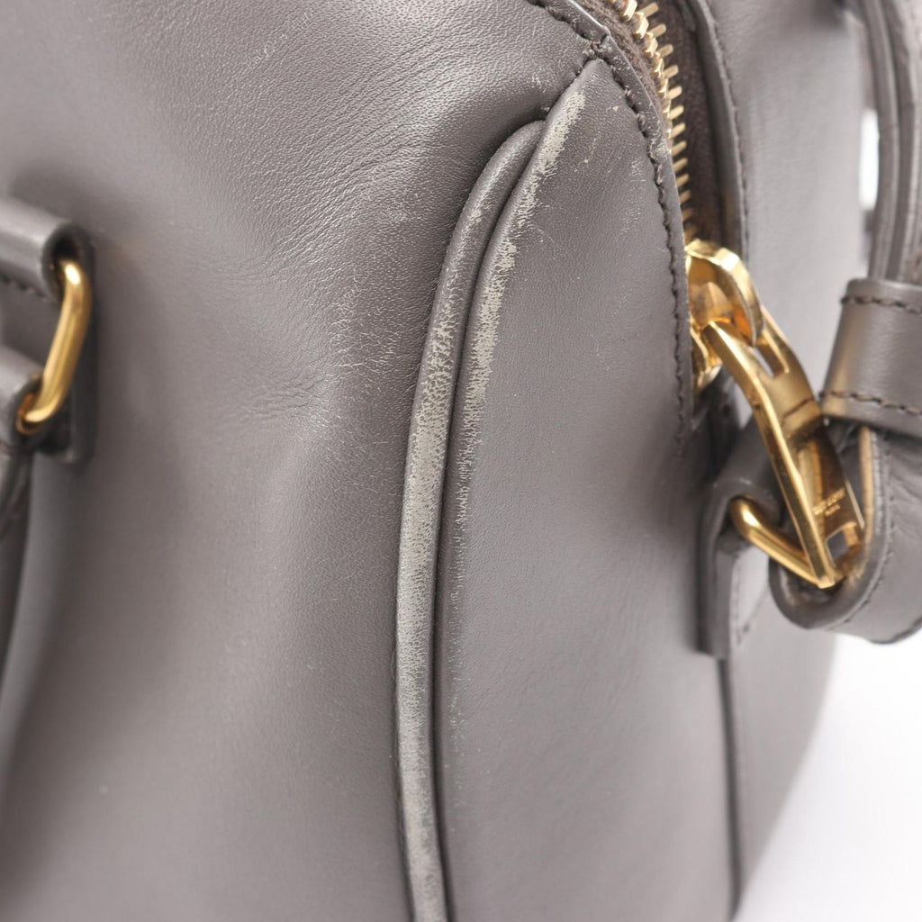 Saint Laurent Paris Handbag Baby Duffle 2-Way Gray Leather — view 7