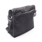 Prada Shoulder Bag Black Nylon Saffiano Leather — view 2