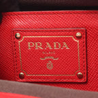 Prada Handbag Canapa Saffiano 2-Way Black Canvas Leather — view 4