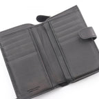 Bottega Veneta Bifold Wallet Intrecciato Black Leather — view 3