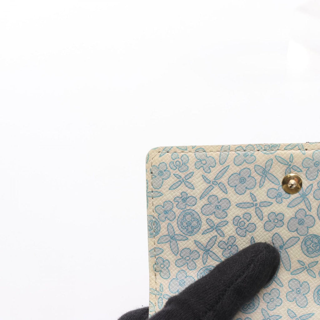 Louis Vuitton Hook Wallet Portefeuille Monogram Roulis Violet Brown White — view 7