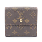 Louis Vuitton Hook Wallet Portefeuille Monogram Roulis Violet Brown White