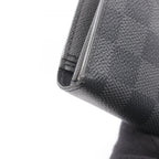 Louis Vuitton Bifold Wallet Portefeuille Brazza Damier Graphite Canvas Leather — view 8