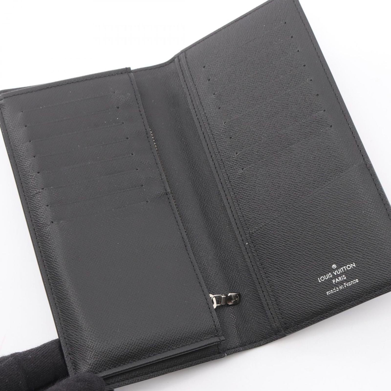 Louis Vuitton Bifold Wallet Portefeuille Brazza Damier Graphite Canvas Leather — view 3