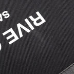 Saint Laurent Paris Clutch Rive Gauche Black White Canvas Leather — view 6