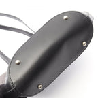 Celine Tote C Macadam Black Canvas Leather C — view 8