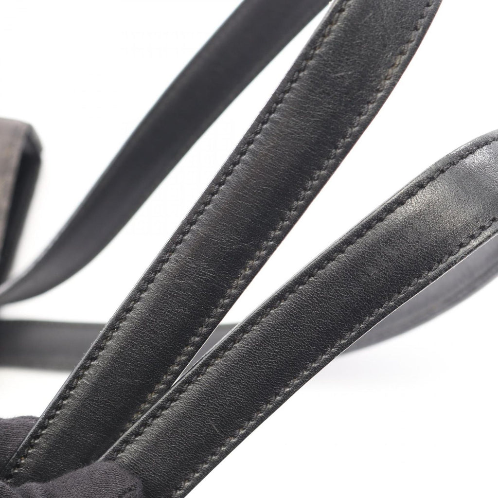 Celine Tote C Macadam Black Canvas Leather C — view 6