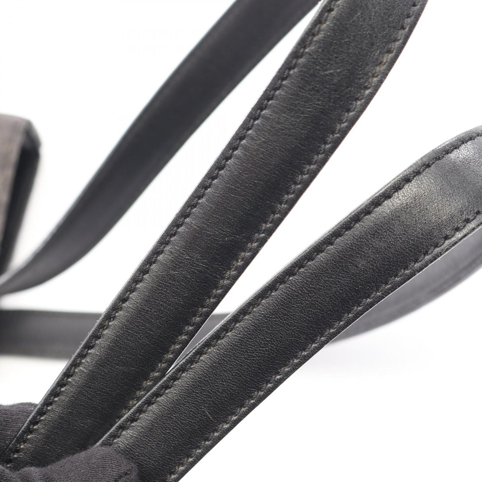 Celine Tote C Macadam Black Canvas Leather C — view 6