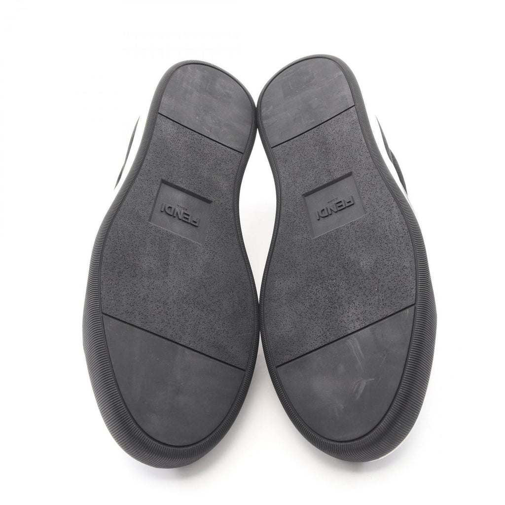 Fendi Slip on Monster Star Bugs Eye Studs Suede Leather Shoes — view 4