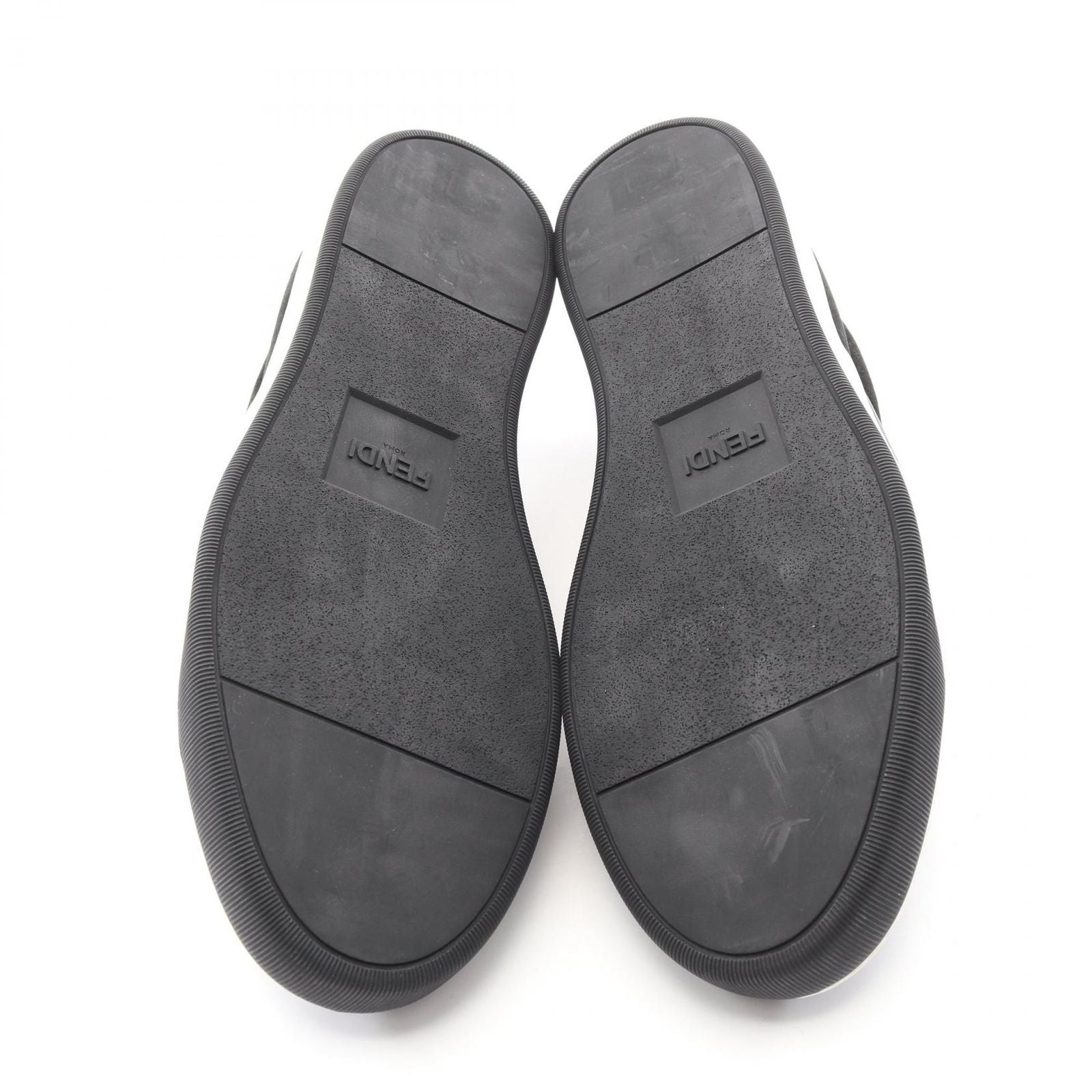 Fendi Slip on Monster Star Bugs Eye Studs Suede Leather Shoes — view 4