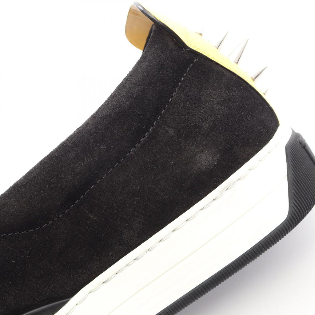 Fendi Slip on Monster Star Bugs Eye Studs Suede Leather Shoes — view 9