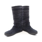 Chanel Boots Quilted Suede — view 3