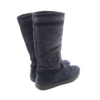 Chanel Boots Quilted Suede — view 2