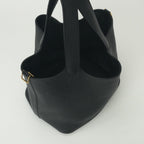 Hermes Picotin Lock MM Tote Taurillon Clemence Noir Black Gold MM 22 — view 8