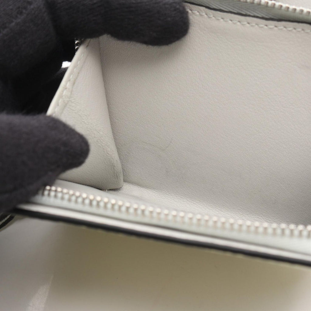Loewe Bifold Wallet Light Yellow Leather Compact Zip — view 6