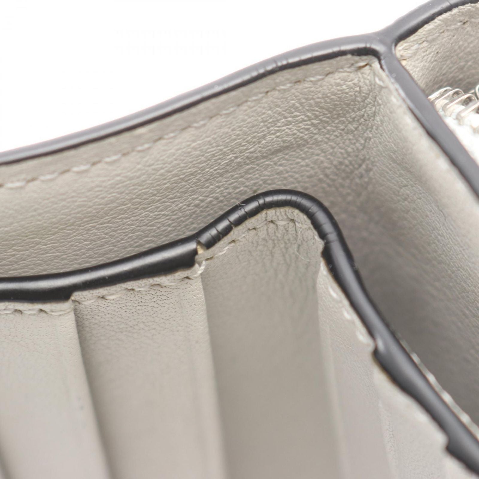 Loewe Bifold Wallet Light Yellow Leather Compact Zip — view 7