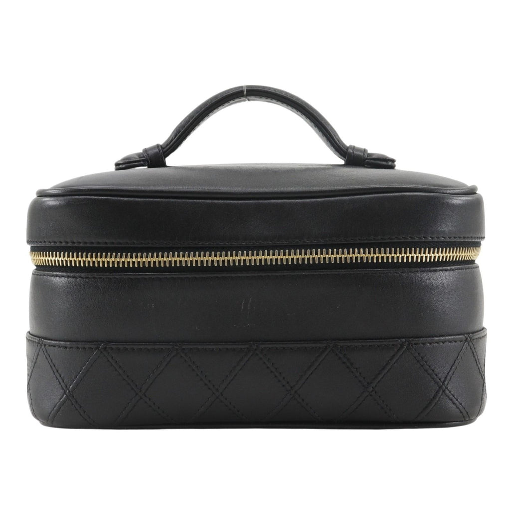 Chanel Bicolor Pouch Calf Black Vanity