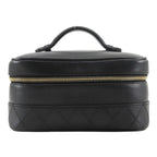 Chanel Bicolor Pouch Calf Black Vanity
