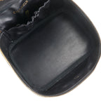 Chanel Bicolor Pouch Calf Black Vanity — view 6