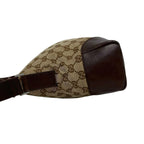 Gucci GG Canvas Leather Shoulder Bag Pochette Crossbody Cross Brown — view 5