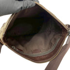 Gucci GG Canvas Leather Shoulder Bag Pochette Crossbody Cross Brown — view 9