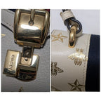 Gucci Sylvie Sherry Line Star White Handbag — view 6