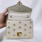 Gucci Sylvie Sherry Line Star White Handbag — view 7