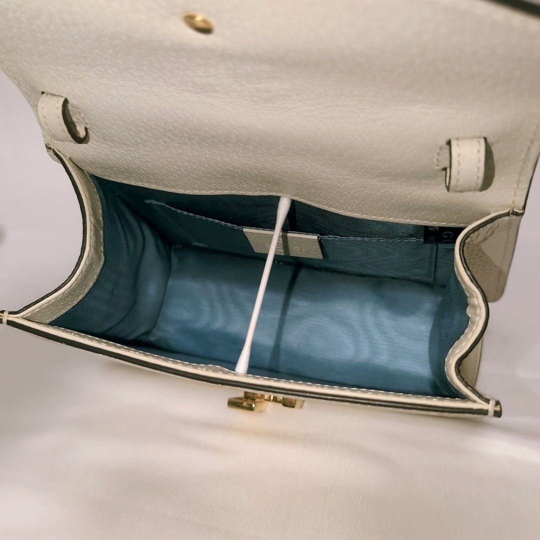 Gucci Sylvie Sherry Line Star White Handbag — view 8