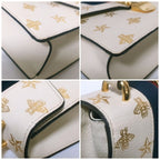 Gucci Sylvie Sherry Line Star White Handbag — view 5
