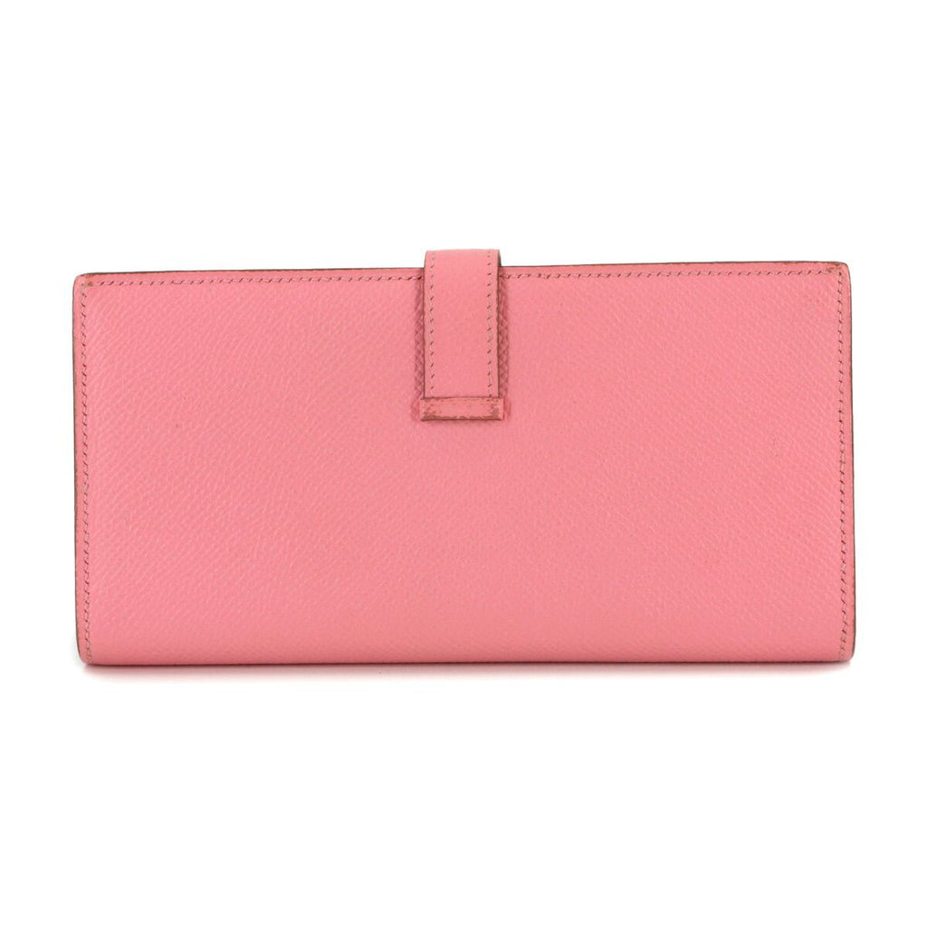 Hermes Bearn Souffle Bifold Wallet Epsom Rose Confetti Gold Soufflet — view 3