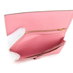 Hermes Bearn Souffle Bifold Wallet Epsom Rose Confetti Gold Soufflet — view 7