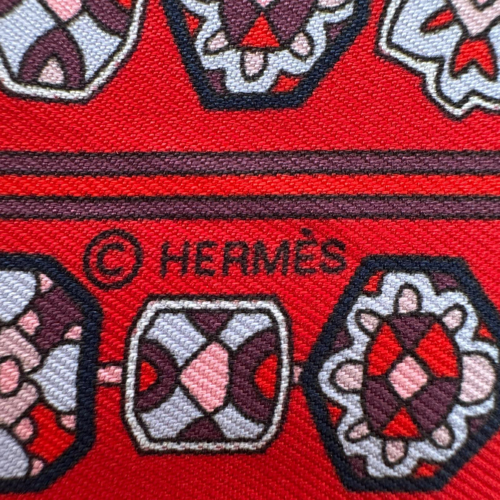 Hermes Tapis Persans Persian Carpet Silk Scarf — view 6