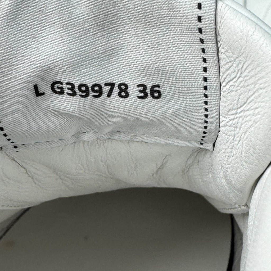 Chanel CC Logo Leather Sneakers — view 7