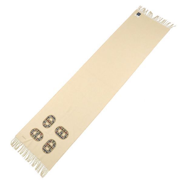 Hermes Cashmere Scarf Recto Verso Maillon Coloret — view 3