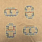 Hermes Cashmere Scarf Recto Verso Maillon Coloret — view 7