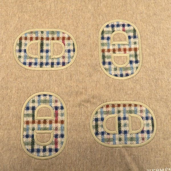 Hermes Cashmere Scarf Recto Verso Maillon Coloret — view 7