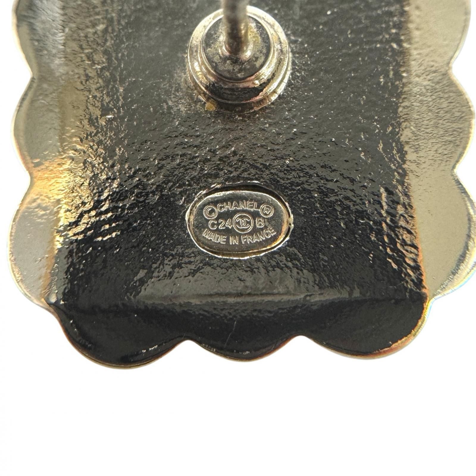 Chanel Square CC Logo Earrings — view 6