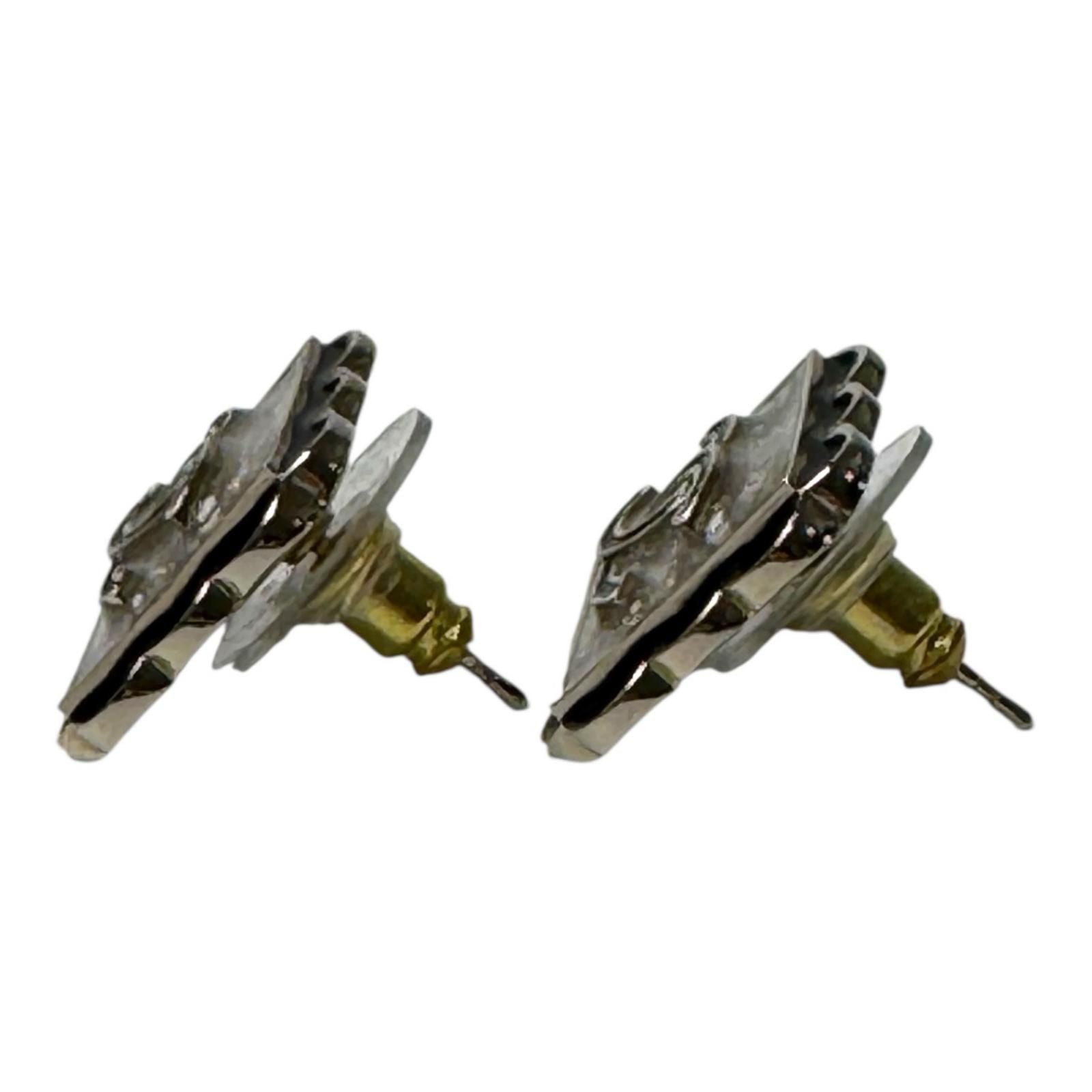 Chanel Square CC Logo Earrings — view 4