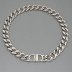 Dior CD Icon Chain Link Necklace 46 cm Silver — view 2