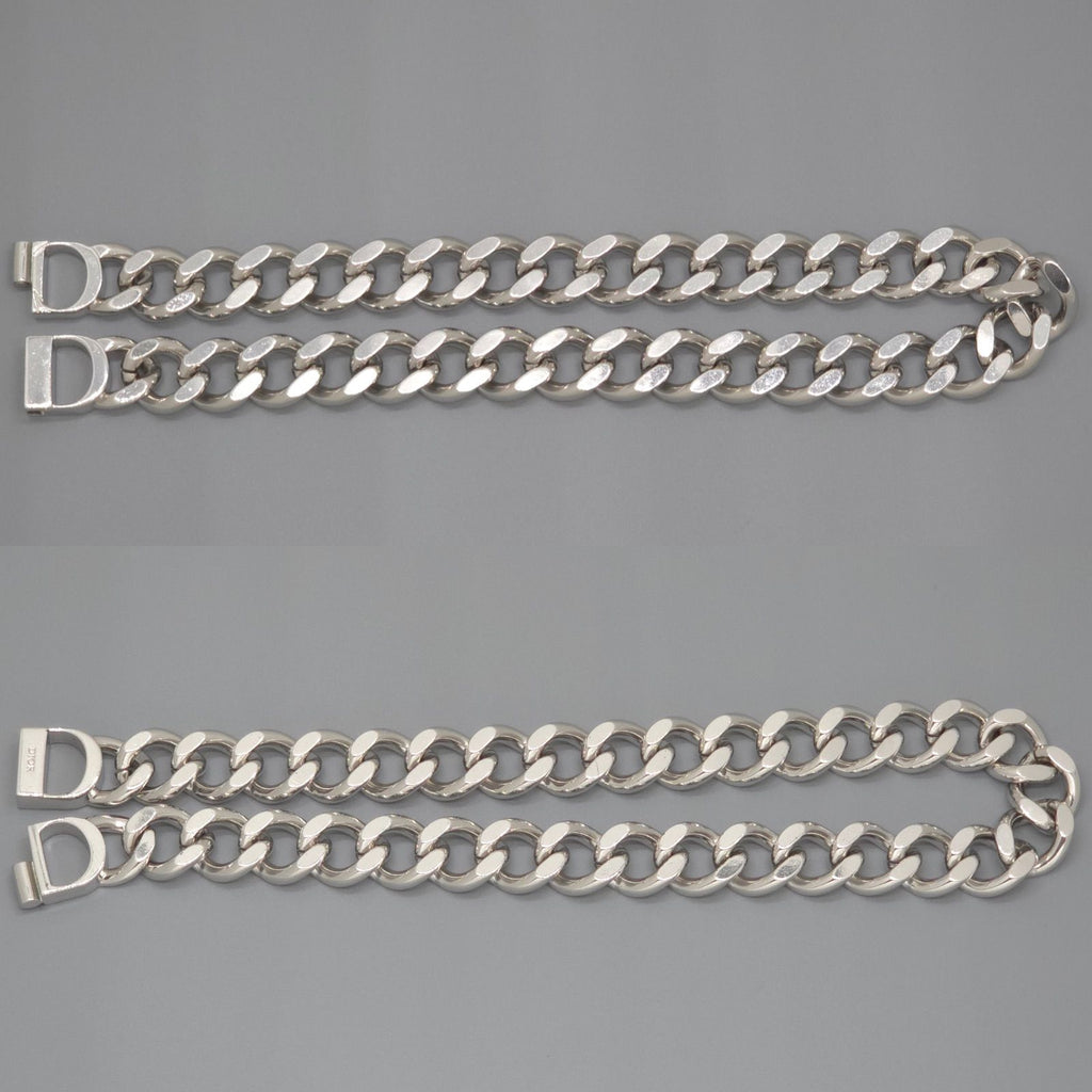 Dior CD Icon Chain Link Necklace 46 cm Silver — view 3