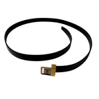 Saint Laurent YSL Yves Push Pin Buckle Belt 100 Shiny Leather — view 6