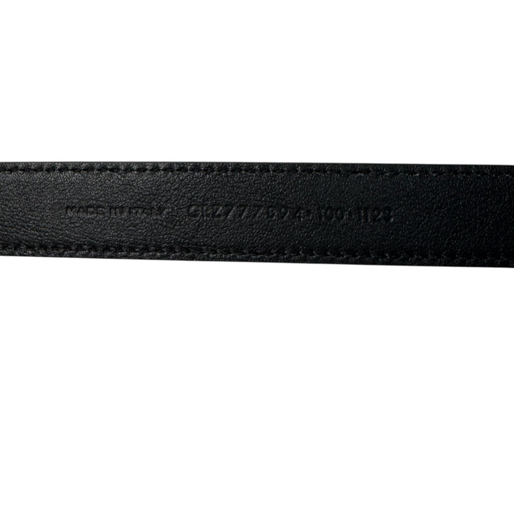 Saint Laurent YSL Yves Push Pin Buckle Belt 100 Shiny Leather — view 7