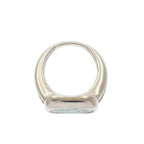 Hermes Corozo Horse Ring Metal Shell Silver Green 53 Ab
