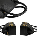 Fendi Logo Epi Leather 2-Way Vanity Makeup Box Shoulder Bag Black — view 7