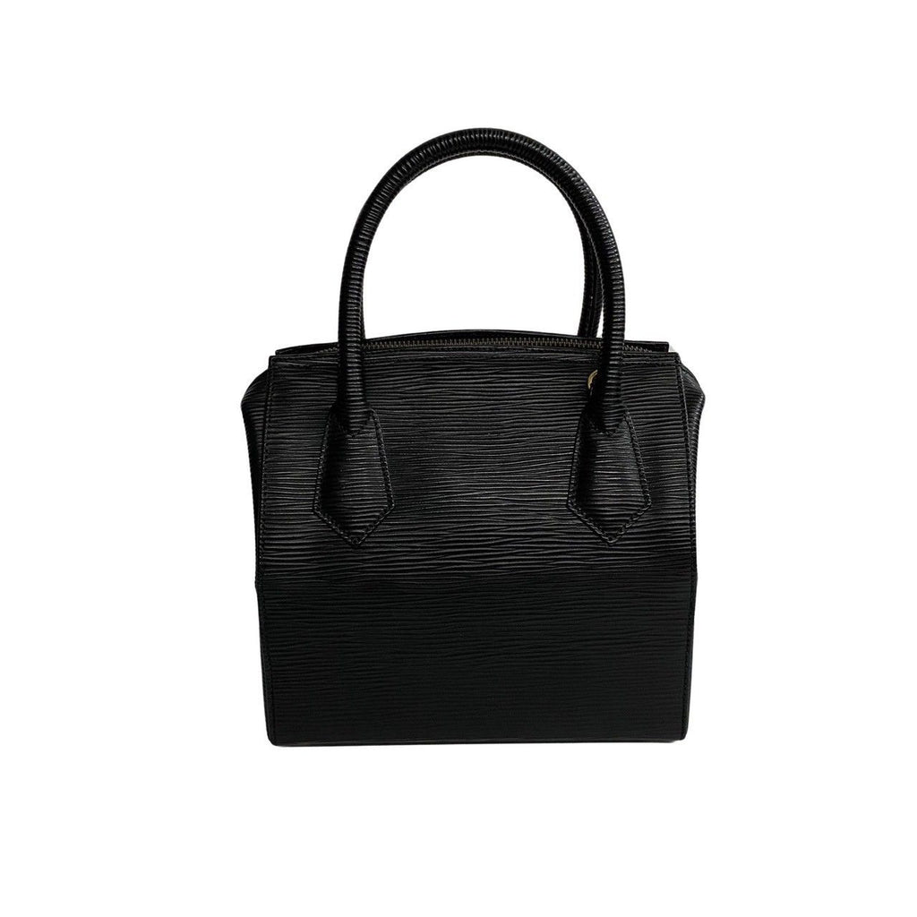Fendi Logo Epi Leather 2-Way Vanity Makeup Box Shoulder Bag Black — view 5